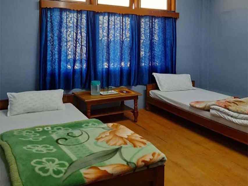 Super Deluxe room at the Hotel Tawang Heights in Tawang